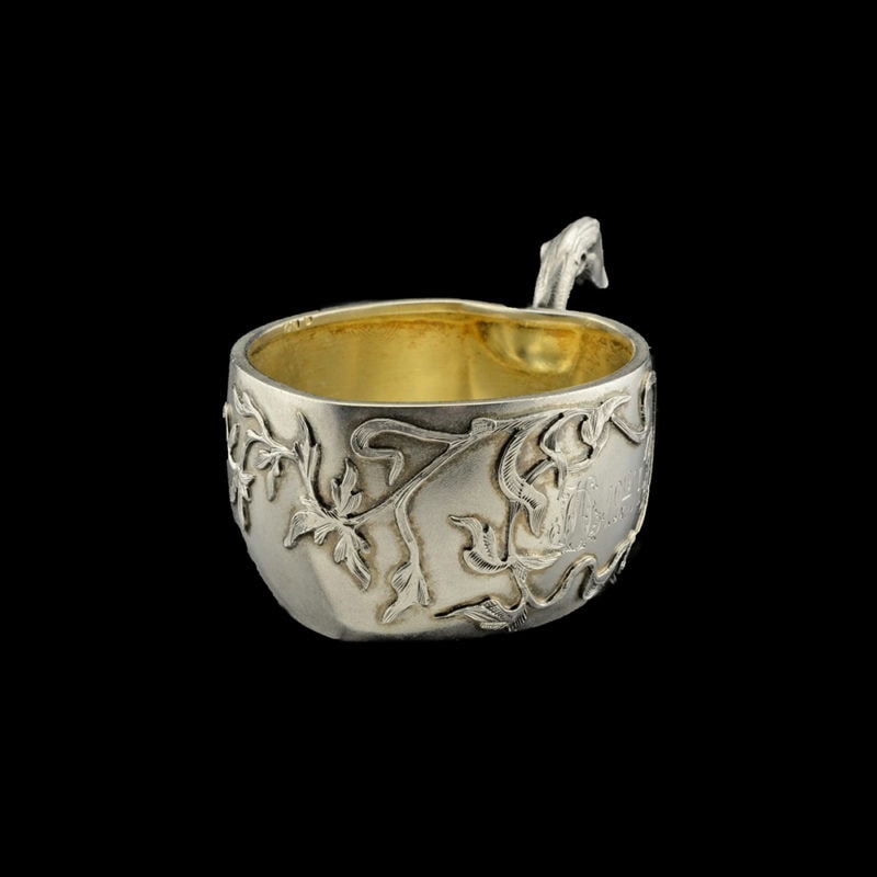 A Russian silver parcel gilt charka - Image 2