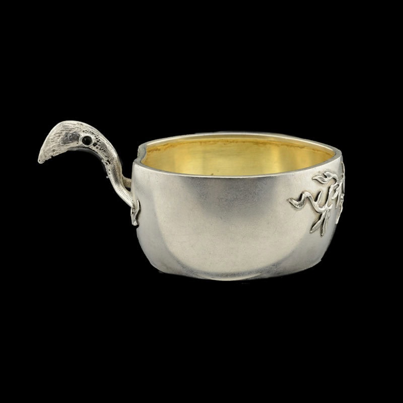 A Russian silver parcel gilt charka - Image 3