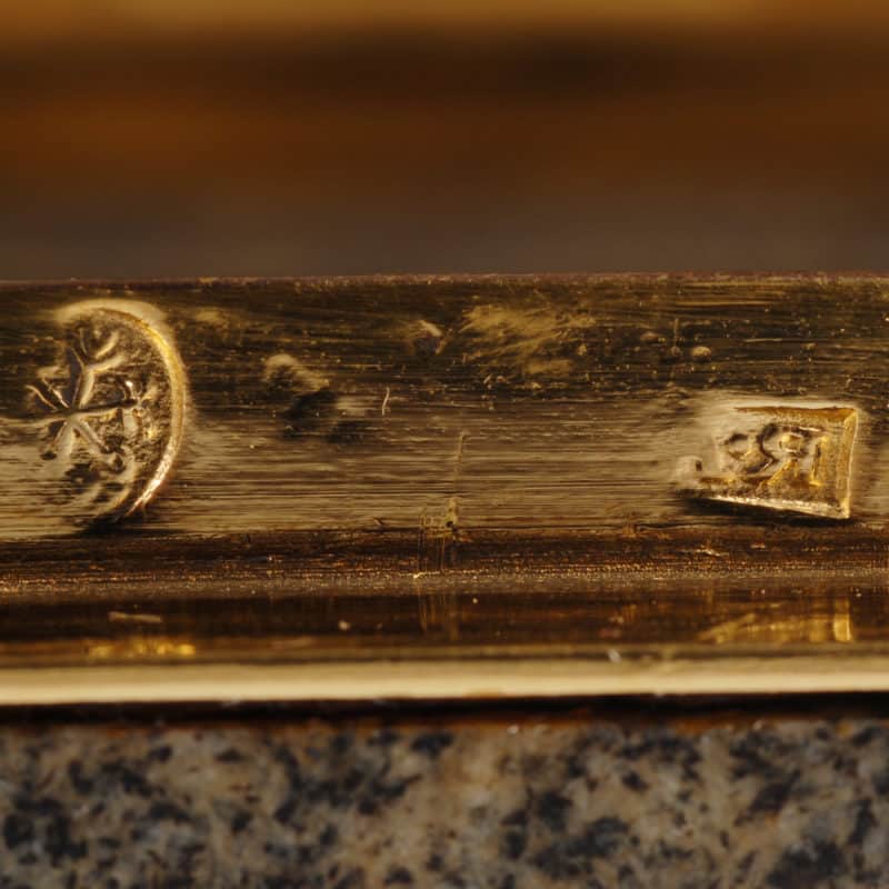 Gold Mounted Granite Snuff Box with Peter the Great Portrait Miniature - Image 8