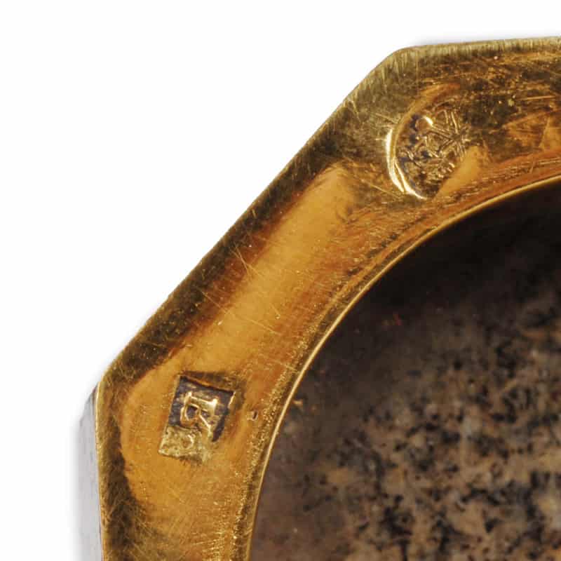 Gold Mounted Granite Snuff Box with Peter the Great Portrait Miniature - Image 9