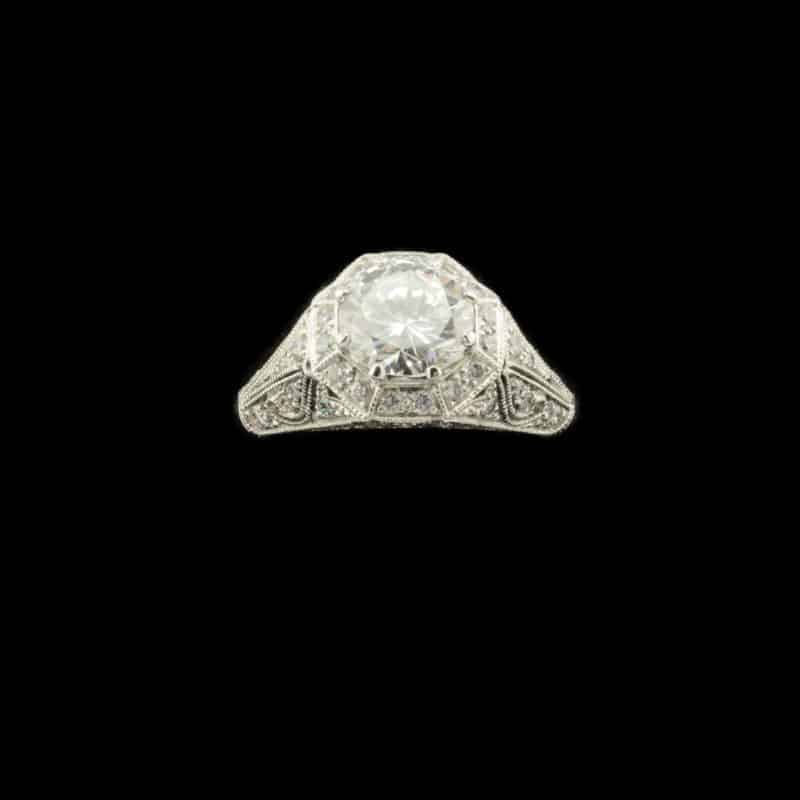 Ladies Diamond Ring GIA 1.15 carat, E SI2