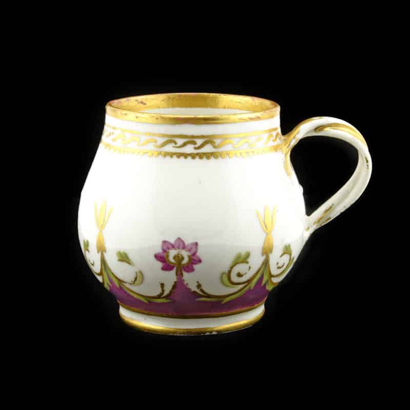 A rare Russian Imperial porcelain ice cup from the Arabesque Service