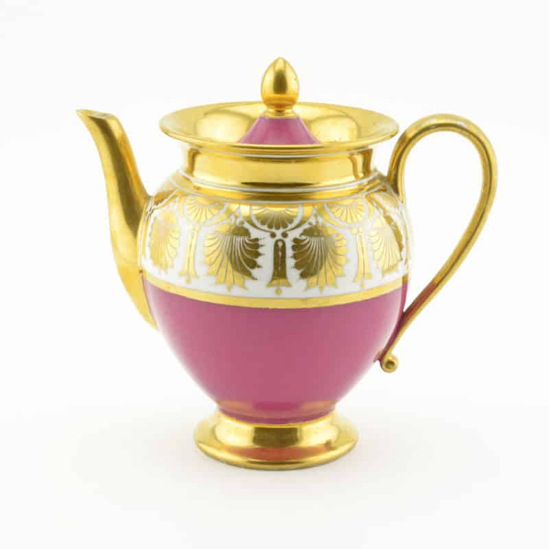 A Russian porcelain-pink ground tea set, circa 1820 - Image 2