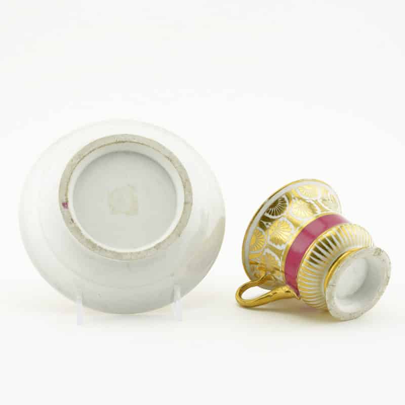 A Russian porcelain-pink ground tea set, circa 1820 - Image 8