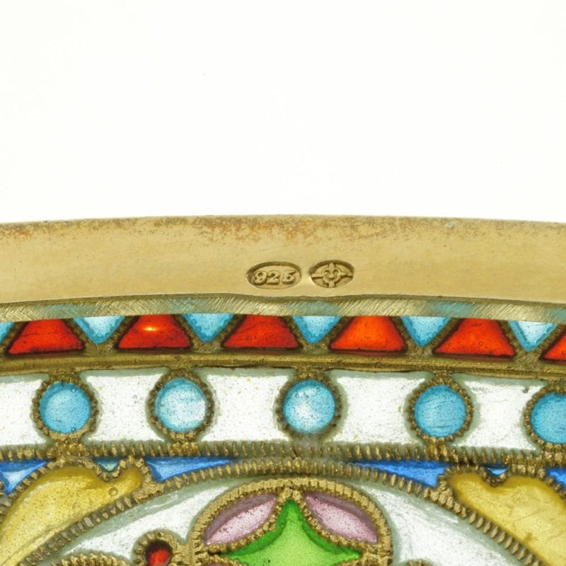 Scandinavian Plique Enamel Cigarette Case - Image 3