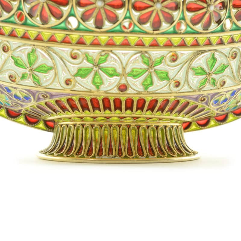 A gilded silver & plique-à-jour enamel Viking boat - Image 2