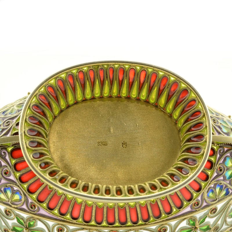 A gilded silver & plique-à-jour enamel Viking boat - Image 7