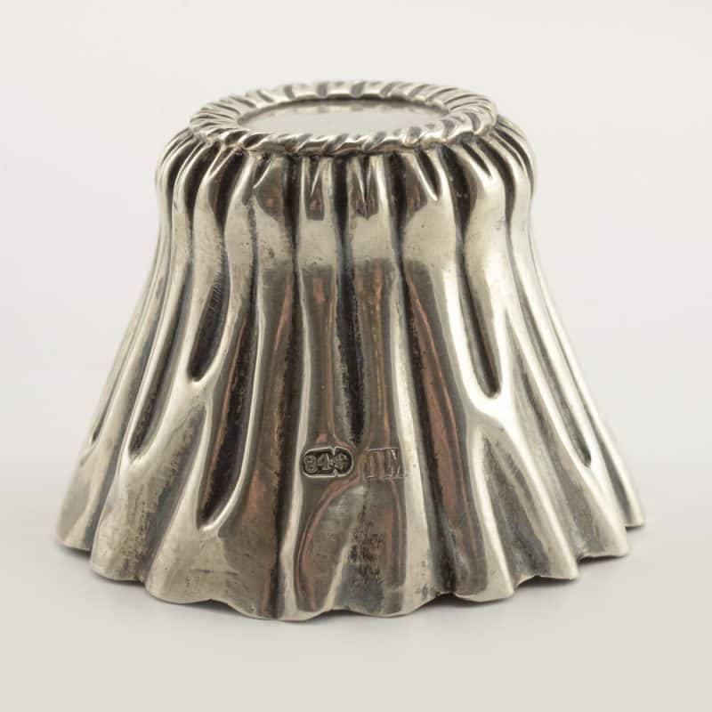 Russian Silver Mounted Trompe L'oeil Vodka Carafe with 2 Vodka Cups - Image 6