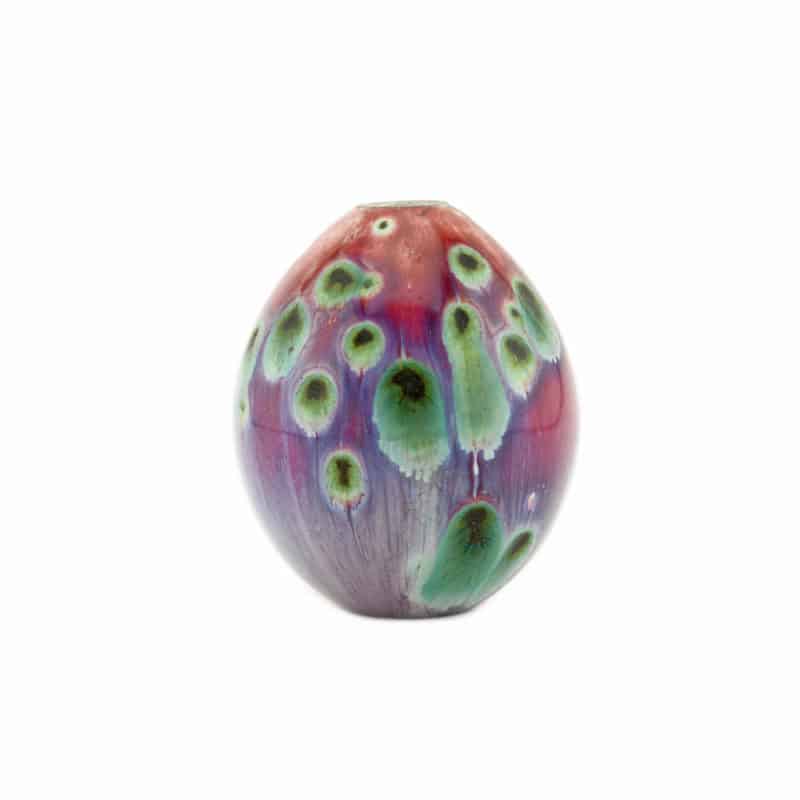 Russian Imperial Porcelain Factory oxblood Easter egg