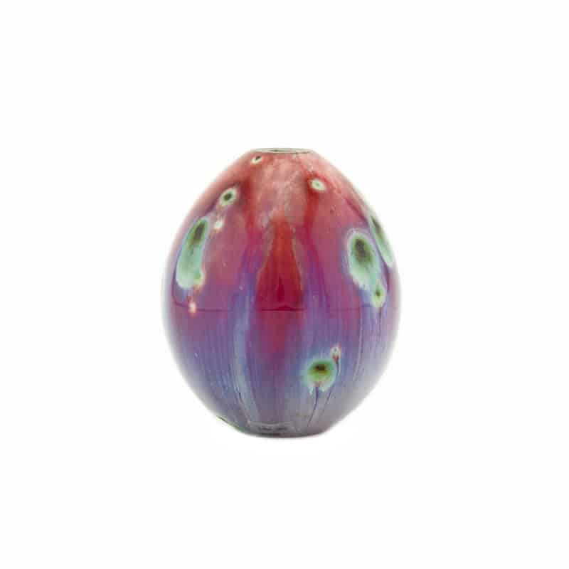 Russian Imperial Porcelain Factory oxblood Easter egg - Image 2
