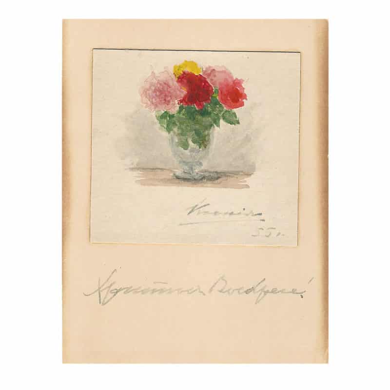 A hand-painted Easter card by Grand Duchess Xenia Alexandrovna