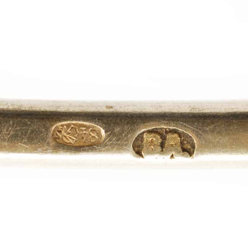Agafonov shaded cloisonné enamel serving spoon - Image 4