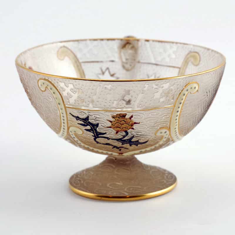 DAUM NANCY CAMEO GLASS CUP & SAUCER - Image 4