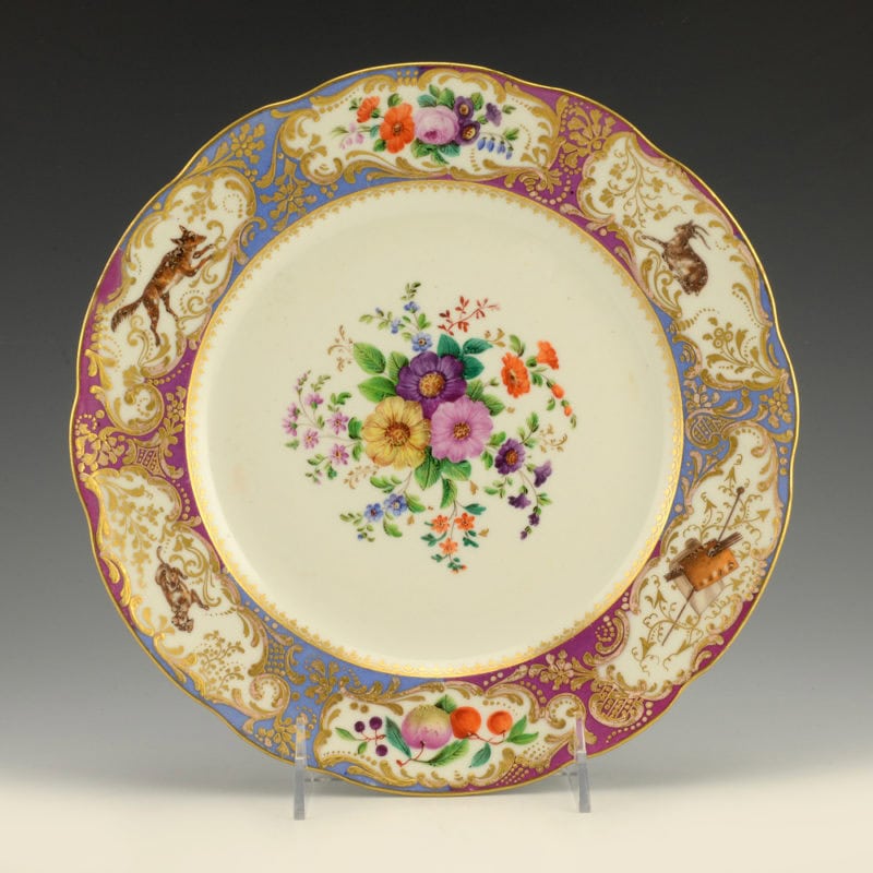 Imperial Porcelain Factory Dinner Plate Grand Duke Mikhail Pavlovich Service