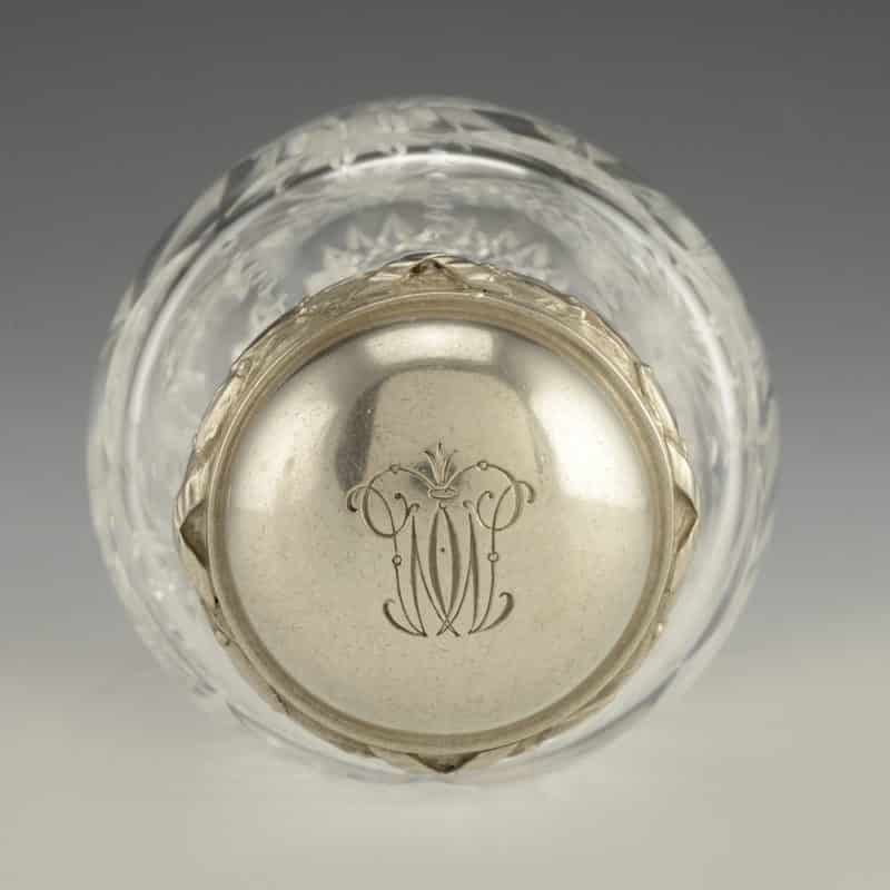Fabergé silver-mounted cut glass scent bottle - Image 4