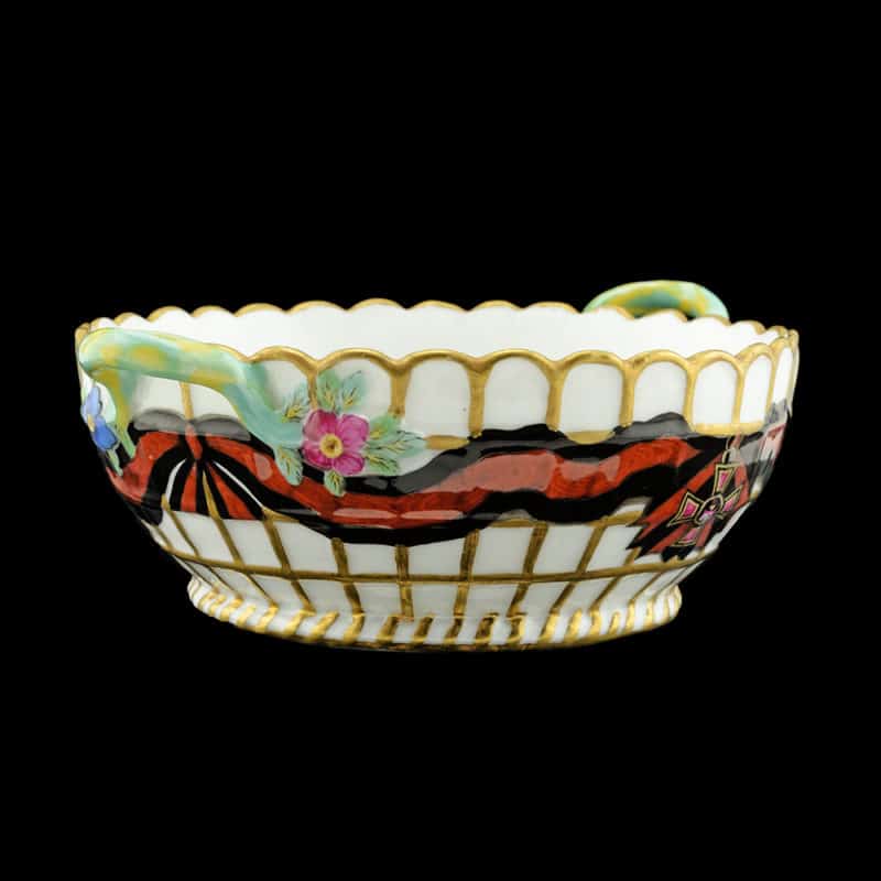 Gardner Porcelain Nut Dish Order of ST Vladimir Service - Image 2