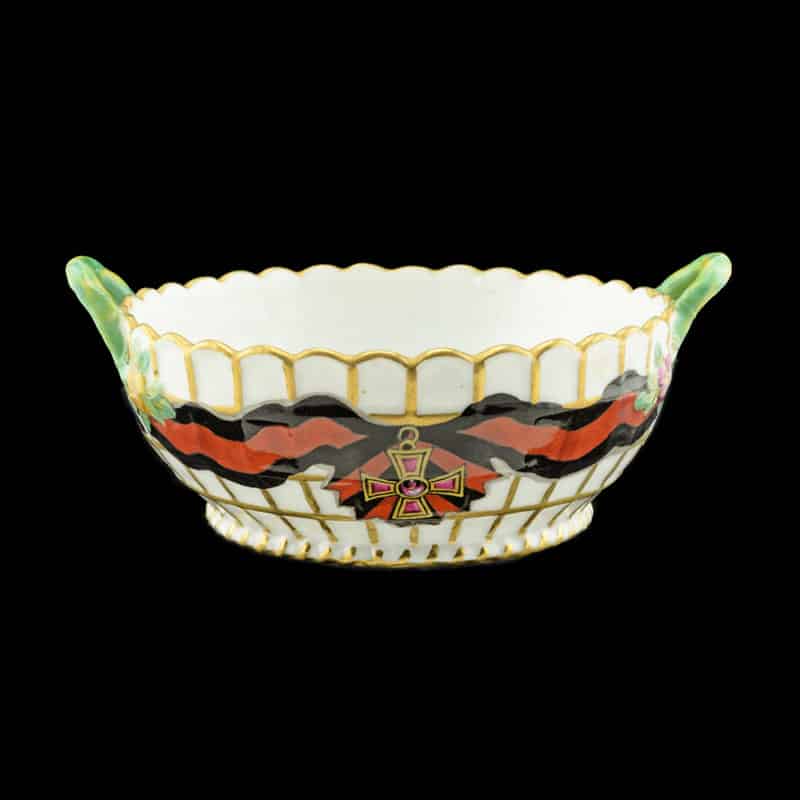 Gardner Porcelain Nut Dish Order of ST Vladimir Service