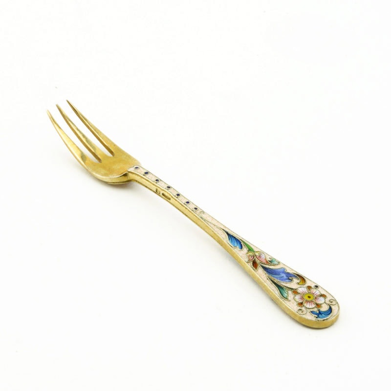 Rückert shaded cloisonné enamel four piece tea serving set - Image 5