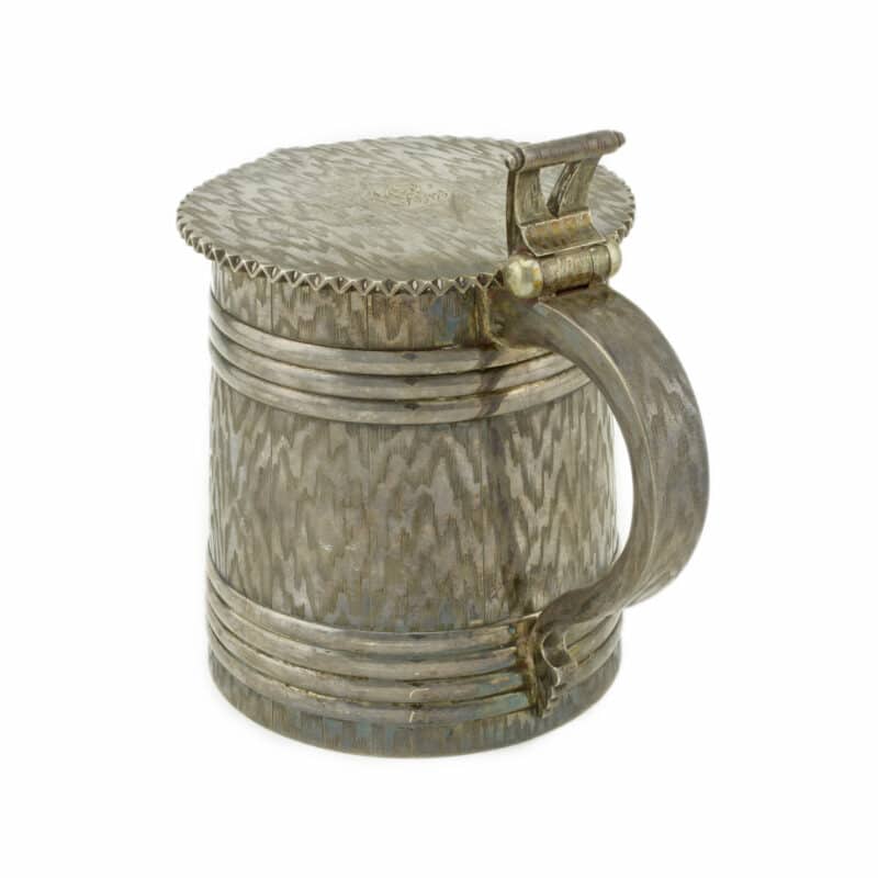 A Russian Silver Trompe L'oeil Tankard - Image 3