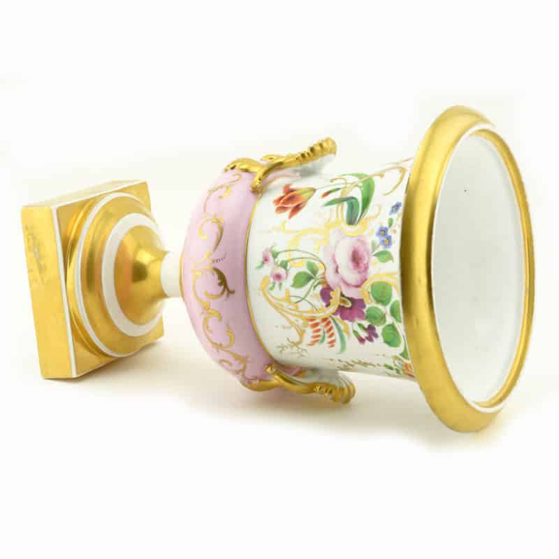 Russian Imperial Porcelain Factory campana form pink ground vase - Image 8