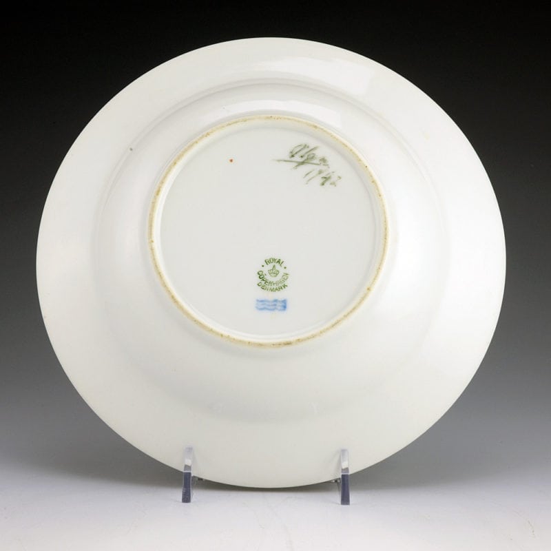 Grand Duchess Olga Alexandrovna Hand Painted Porcelain Soup Bowl - Image 2