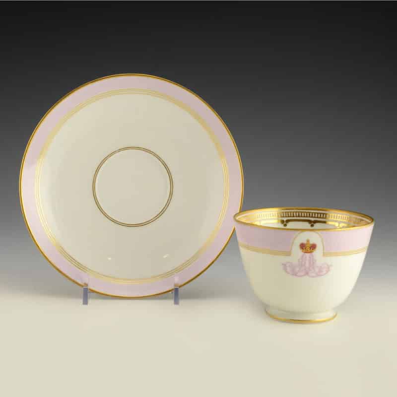 Cup & Saucer from the Grand Duke Alexander Alexandrovich Everyday Service