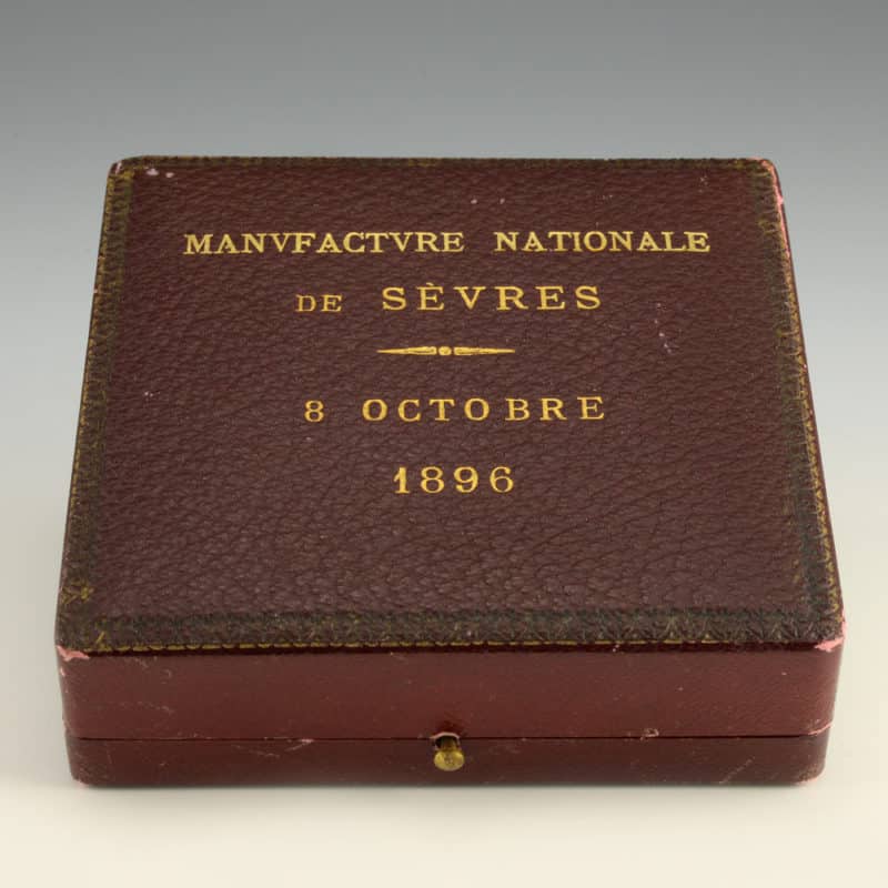 Bisque Plaque Commemorating Nicholas II & Alexandra Feodorovna Visit to France - Image 2