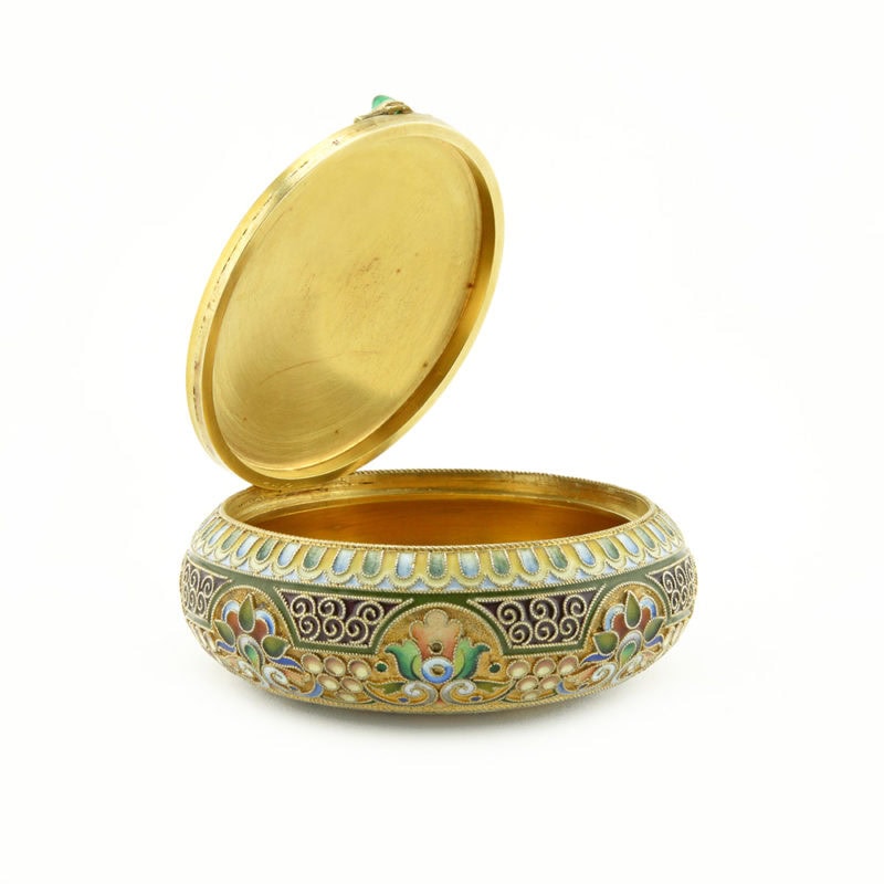 An 11th Artel Pictorial Enamel Snuff or Powder Box - Image 6
