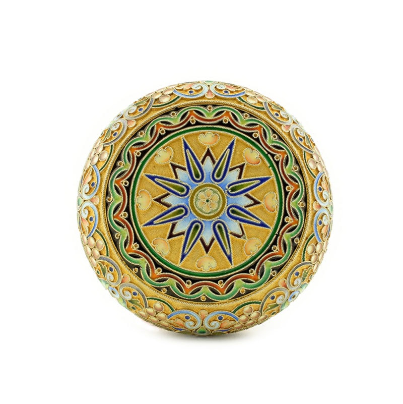 An 11th Artel Pictorial Enamel Snuff or Powder Box - Image 8