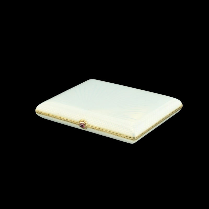 A Fabergé Hollming guilloché enamel cigarette case - Image 2