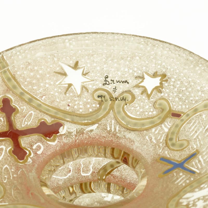 A French enameled glass presentation goblet by Daum celebrating the Franco-Russian Alliance, 1893 - Image 5