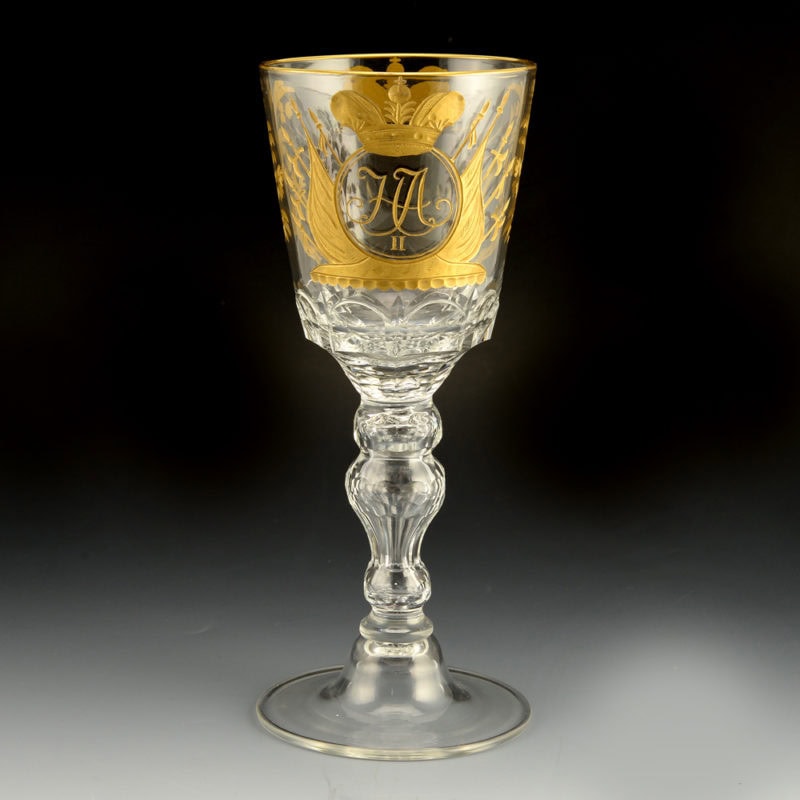 A Russian goblet from the service for the Romanov Tercentenary