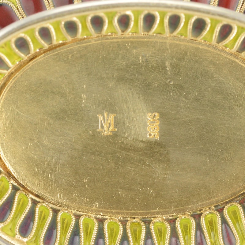 A Marius Hammer plique-à-jour enamel Viking boat - Image 6
