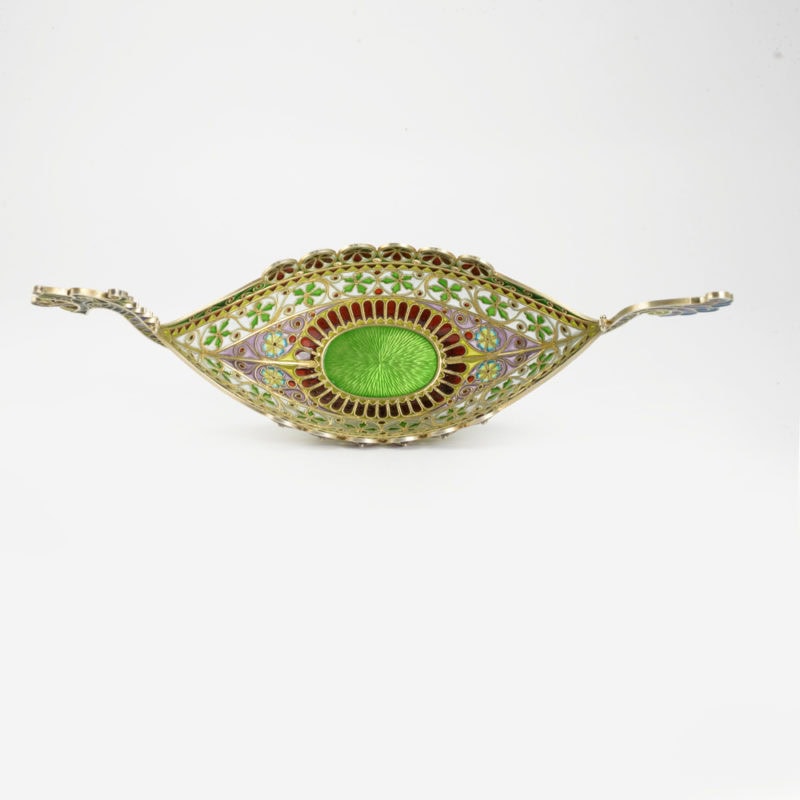 A Marius Hammer plique-à-jour enamel Viking boat - Image 5