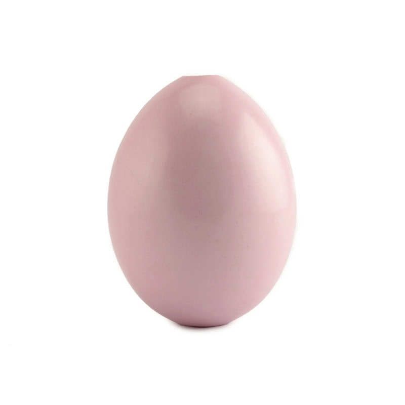 An antique pale pink ground Russian porcelain Easter egg with cornflowers - Image 2