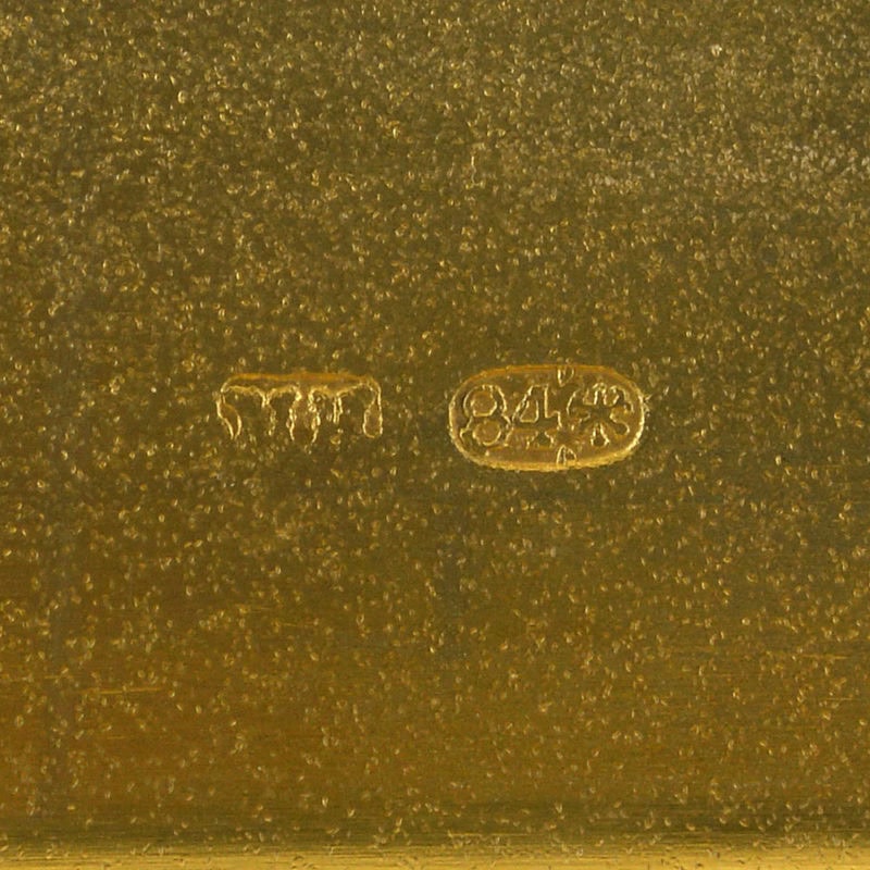 Grand Duke Vladimir Alexandrovich: A Russian Imperial silver & enamel cigarette case with his monogram - Image 7