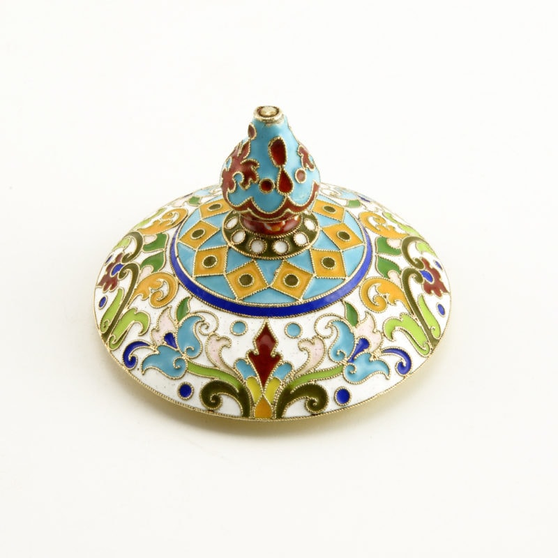 A Feodor Rückert cloisonné enamel covered jar - Image 5