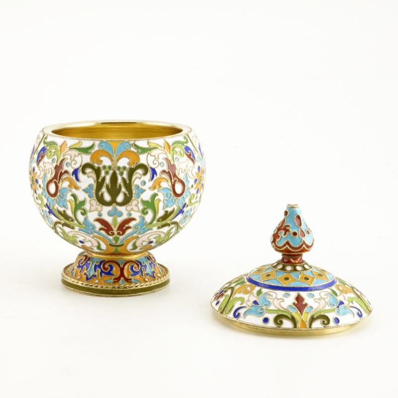 A Feodor Rückert cloisonné enamel covered jar - Image 3
