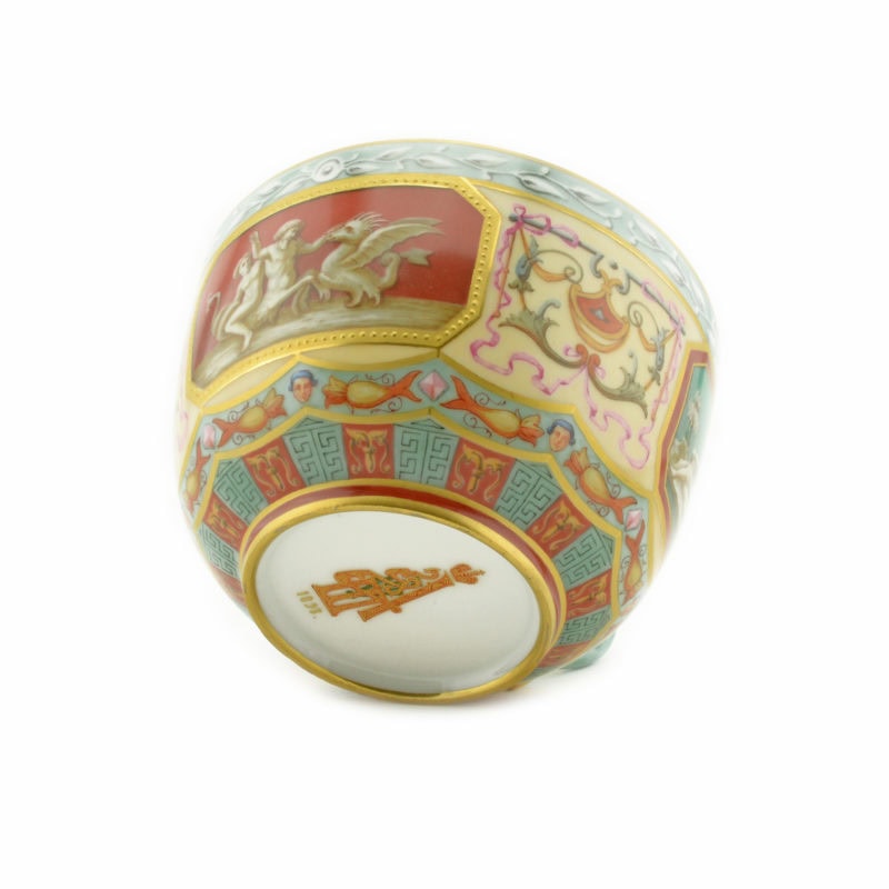 Rare Russian Imperial porcelain cup & saucer from the Raphael Service - Image 9