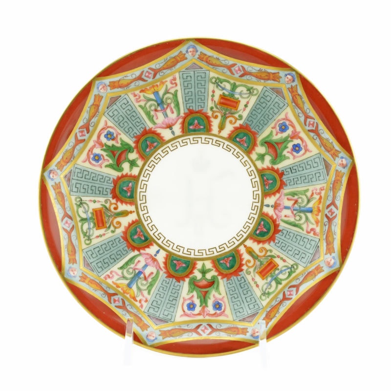 Rare Russian Imperial porcelain cup & saucer from the Raphael Service - Image 10