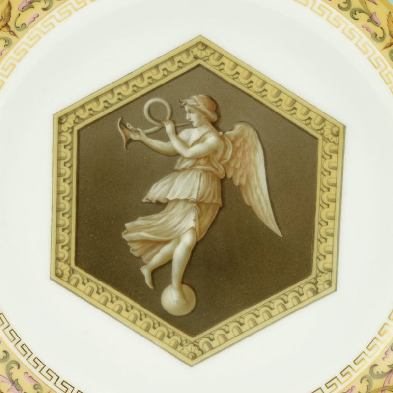 Russian porcelain soup plate from the Raphael Service - Image 2