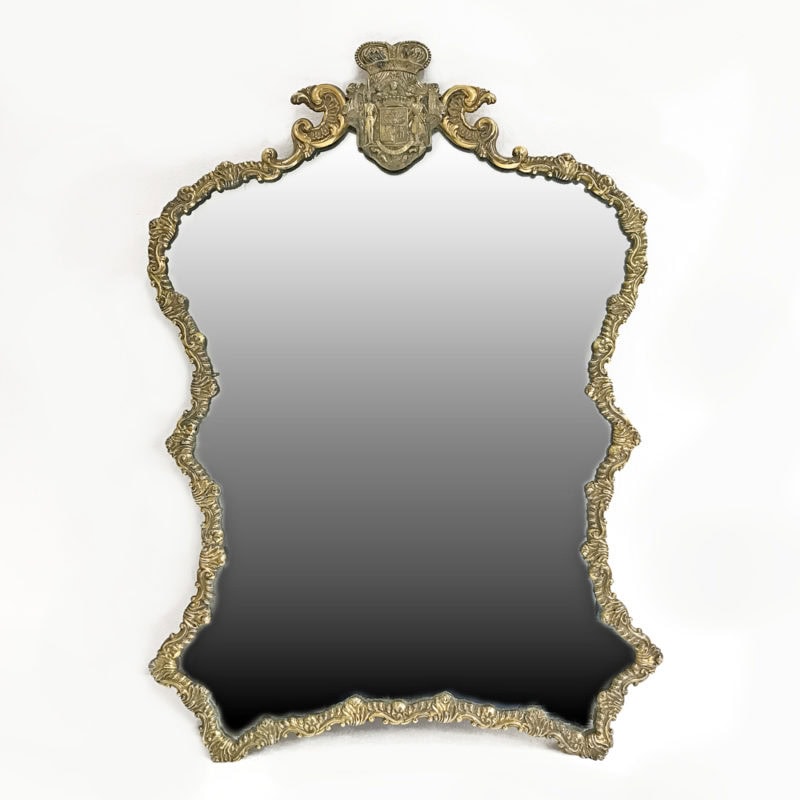 Count Ivan Paskevich-Erivanskii: A Polish gilded silver table mirror