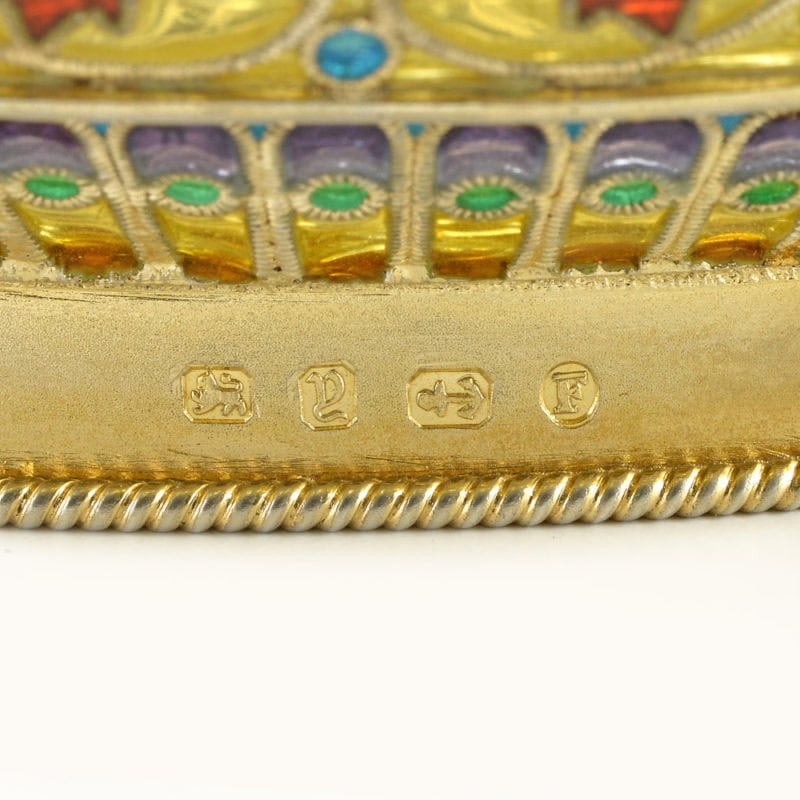 Large David Andersen plique-à-jour enamel Viking boat bowl - Image 5