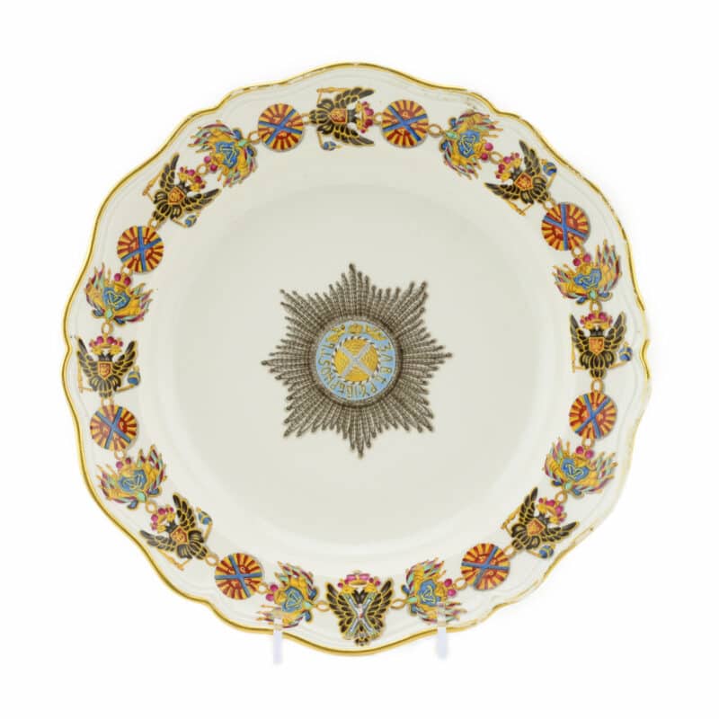 Gardner Factory Order of St Andrew Service Soup Plate