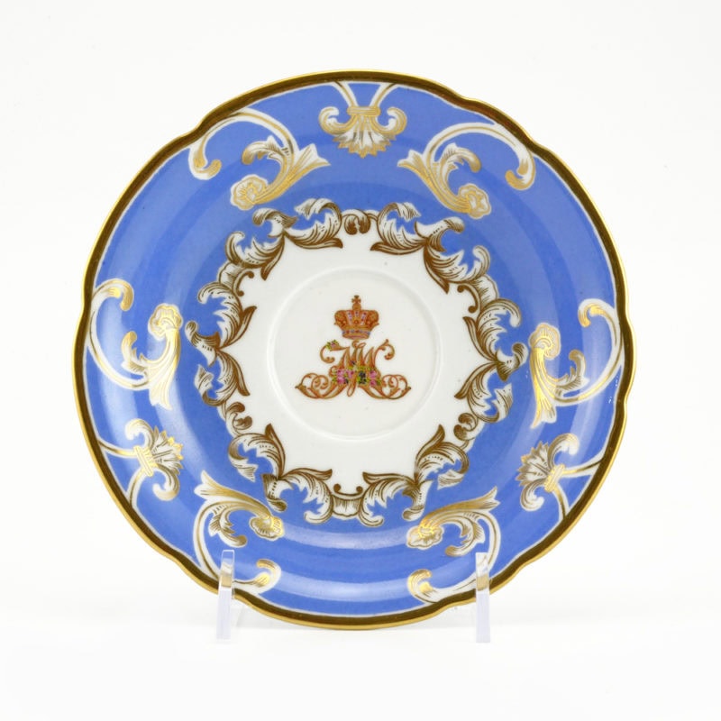 Russian Imperial porcelain cup & saucer from the Service of His Majesty's Own Dacha at Peterhof - Image 2