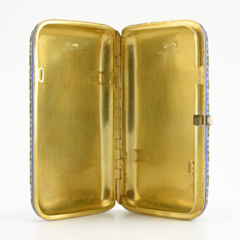 Pavel Ovchinnikov cloisonné & pictorial enamel case - Image 4