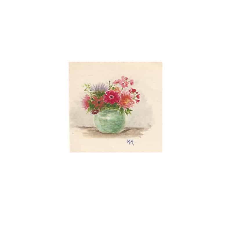 Grand Duchess Xenia: A hand-painted, signed New Year's greeting to her granddaughter, Princess Xenia - Image 2