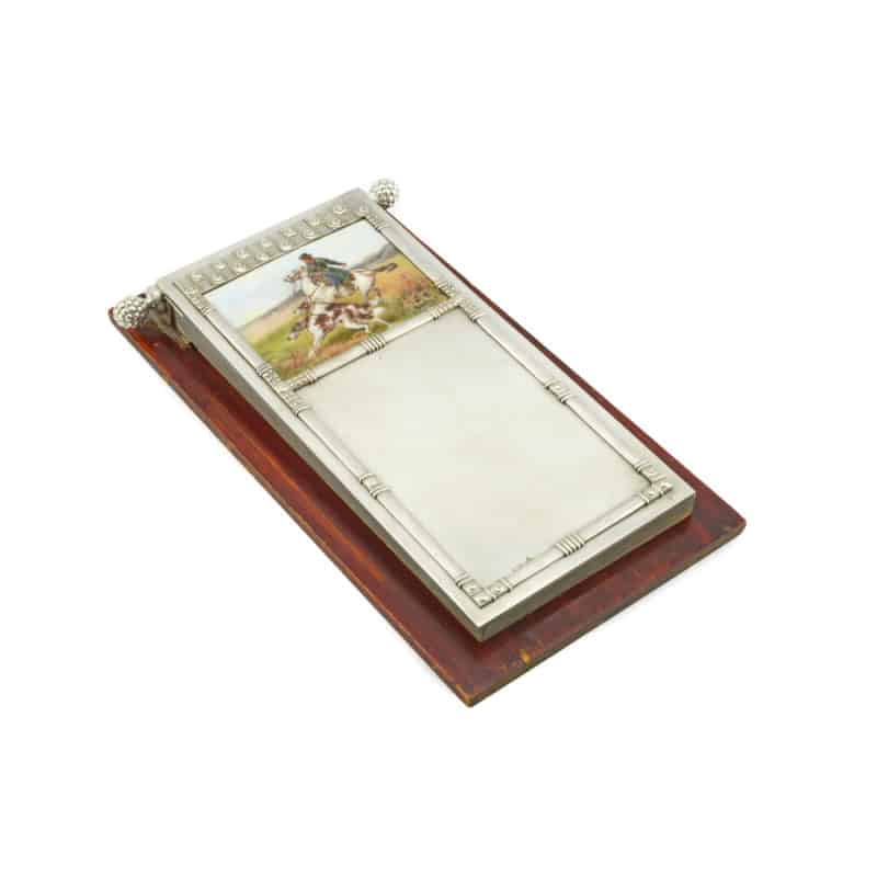 A Fabergé silver & en plein enamel notepad cover - Image 2
