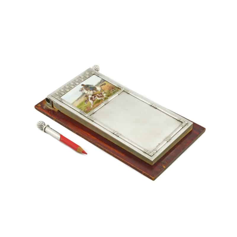 A Fabergé silver & en plein enamel notepad cover - Image 4