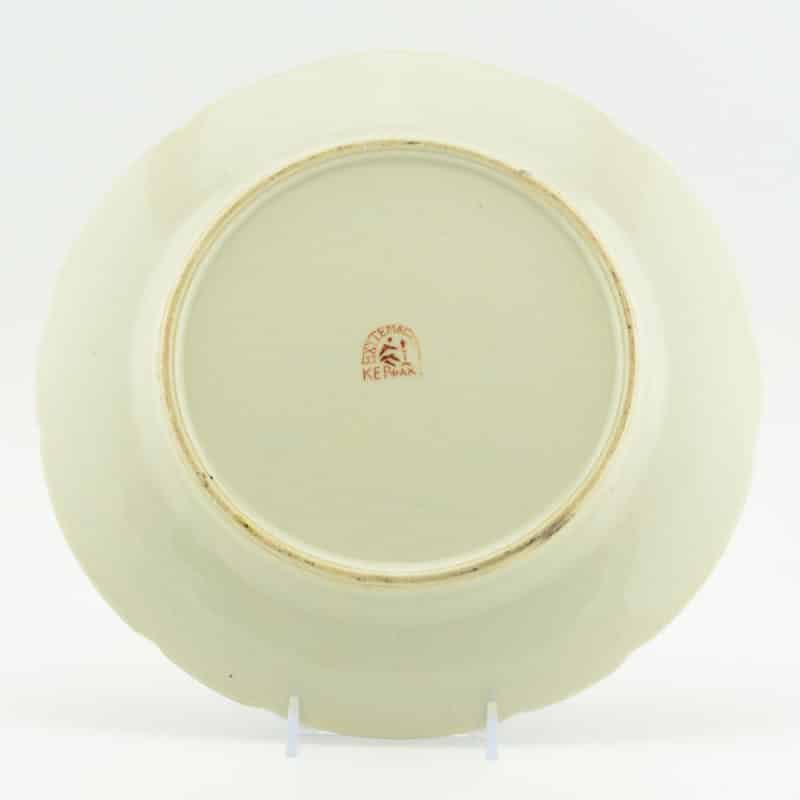 A 1921 Soviet VKhUTEMAS propaganda porcelain plate in honor of the Third Congress of the Comintern designed by Tatevosyan - Image 3